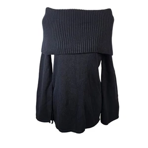 UGG Rhodyn Schwarz Schulterfrei Rippstrick Pullover Tunika Gr. S - Bild 1 von 4