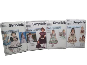 Simplicity Daisy Kingdom Lot of 4 Sewing Patterns Uncut. Doll, Dress up.  BB, K5 - Picture 1 of 14