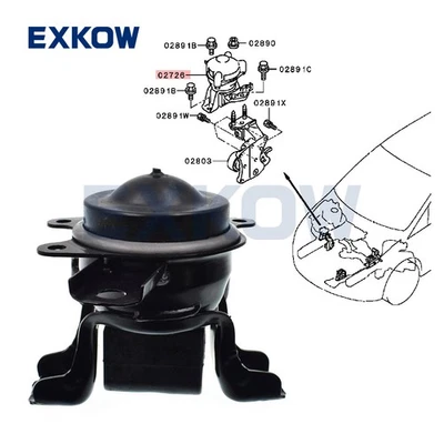 Front Right Mounting Insulator For Mitsubishi Grandis NA4W 2004-2010 MR594373 - Image 1 of 4