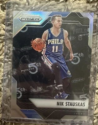 2016-17 Prizm Basketball 5th Anniversary Nik Stauskas #1/5 76ers Michigan  - Image 1 of 2