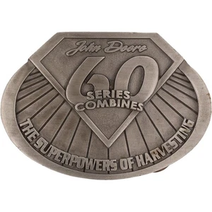 John Deere Combine Harvester Tractor Farmer Farming Equipment NOS Belt Buckle - Picture 1 of 5