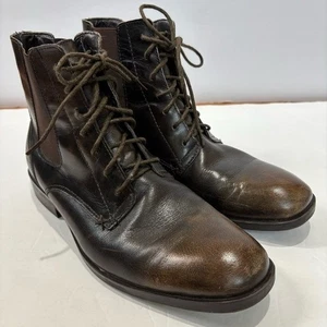 Marc Anthony Braun Leder Schnürung Preppy Chukka Stiefeletten Herren Größe 7 - Bild 1 von 14