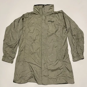 Marmot Jacket Mens S Grey Lightweight Wind Rain Stowaway Hood Outdoor Hiking - Picture 1 of 13