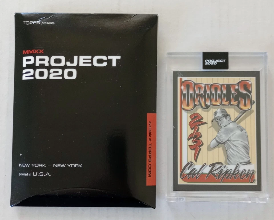 CAL RIPKEN BALTIMORE ORIOLES TOPPS PROJECT 2020 BY MISTER CARTOON #349 - Image 1 of 4