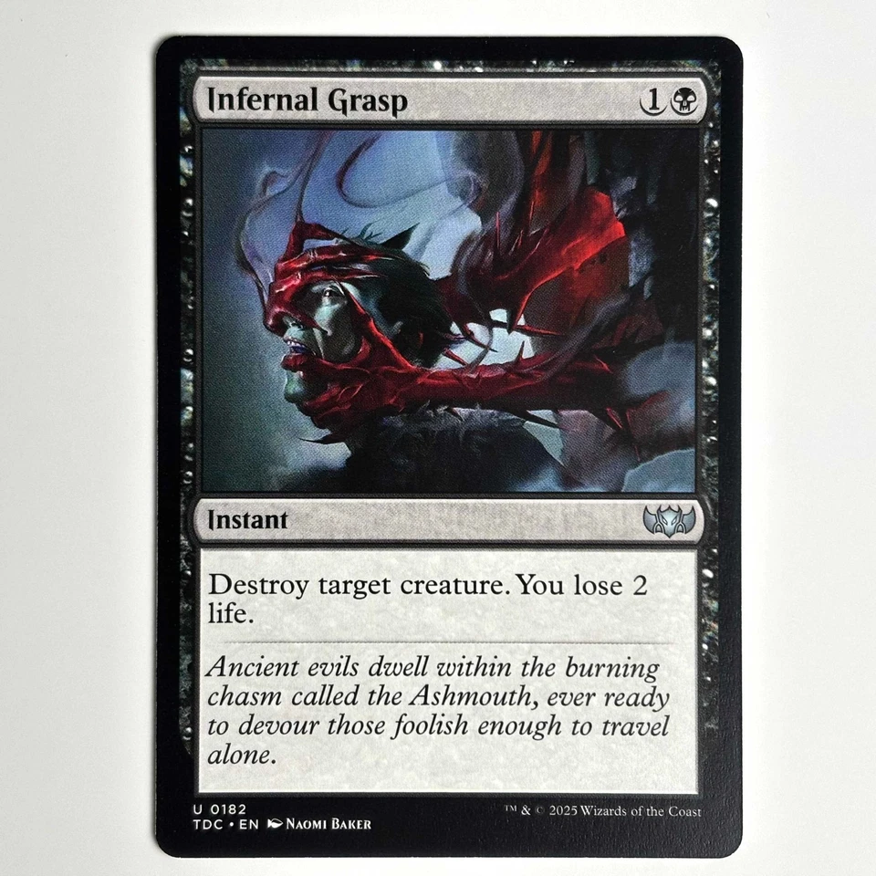 INFERNAL GRASP MTG TDC - CARTE MAGIC THE GATHERING EN NEUF - Photo 1/1