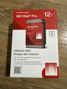 Disco duro interno Western Digital WD 12TB rojo Pro NAS SATA HDD-WD122KFBX - Imagen 1 de 6