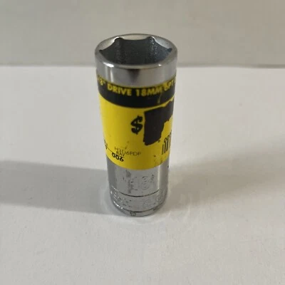 HUSKY 18mm 6PT Metric 3/8” Drive Deep Socket  P - Image 1 of 3