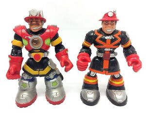 2 2001 Mattel China 78369 Rescue Heroes Billy Blazes Sam Sparks Action Figures