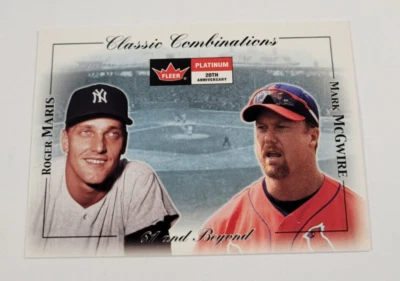 2001 Fleer Platinum Classic Combinations #36 R.Maris/M.McGwire 1199/2000 - Image 1 of 2