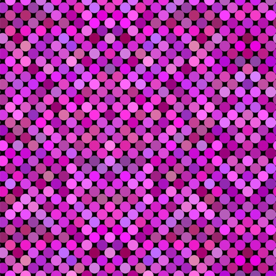 Tela In the Beginning Jason Yenter Colorido Magenta Púrpura Rosa Lunares ~ Por comprar Foto 1 de 1