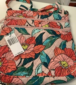 Vera Bradley Triple Zip Crossbody Hipster Vintage Floral (Retired ) - Picture 1 of 12
