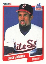 1990 Fleer Baseball Lance Johnson Chicago White Sox #536
