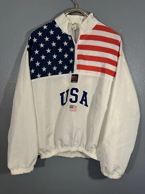 Vintage Surf Style USA Yin & Yang Windbreaker Jacket One Size Fits Most - Image 1 of 4