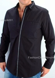 ARMANI EXCHANGE AX Mens Reflective Collar Placket One Pocket Dress Shirt NWT $89 - Picture 1 of 2