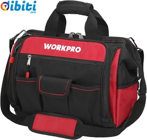 WORKPRO Borsa Porta Utensili da Lavoro 42cm, 39 Tasche Borsa per Attrezzi con Tr - Foto 1 di 12