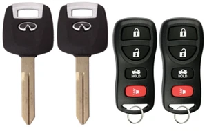 2 New N104 (46) Chip Key + 4B REMOTE For 2003-2008 Infinity FX35 FX45 G35 QX56 - Picture 1 of 6