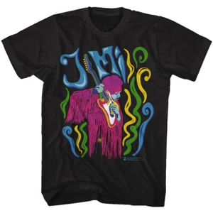 Jimi Hendrix Psychadelic Picture Herren T-Shirt Rock Musik Merch - Bild 1 von 3