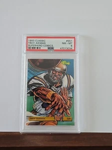 1993 Classic Superhero Comics Troy Aikman #SS1 SP Insert UCLA PSA 8 NM-MT - Picture 1 of 4