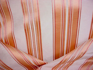 20Y Brunschwig & Fils BR-89738 Vilmorin Satin Stripe Papaya Upholstery Fabric