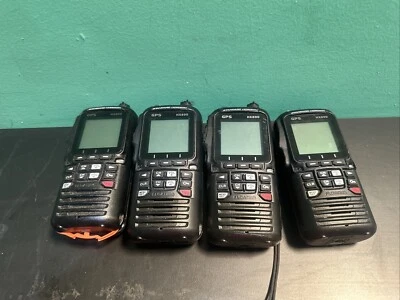 Lot Of 4Standard Horizon HX890 GPS Radio No Battery For Parts/ Not Working Black - Image 1 of 4