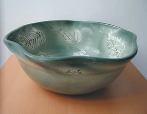 "JUNGLE"- Vessel Sink CUSTOM, Artist Edition, One of One - by Bonita Ceramics - Picture 1 of 3