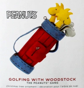 Hallmark 2019 Golf mit Woodstock Keepsake Ornament Neu im Karton Peanuts Gang Ltd Hrsg. - Bild 1 von 3