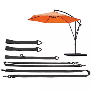 5Pcs/Set Patio Umbrella Wind Protection Stabilizer Straps Fixing Belt Kits - Picture 1 of 7