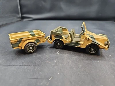 SOLIDO 1/43 JEEP MERCEDES AUTO UNION AUDI # 212 w/Trailer # 213 France - Image 1 of 4
