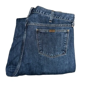 J Peterman Straight Leg Jeans Mens 38 31 Medium Wash Pockets Logo Denim Blue - Picture 1 of 8