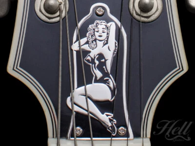 PIN-UP Diecast Truss Rod Cover. Fits most Epiphone, Les Paul, SG, LP more