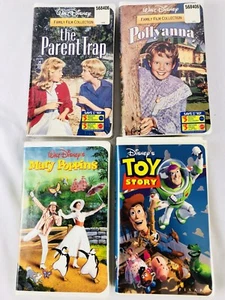 Lot - 4 Disney VHS 2 New 2 Used Mary Poppins Toy Story The Parent Trap Pollyanna - Imagen 1 de 6