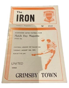 SCUNTHORPE UNITED V GRIMSBY TOWN - LEAGUE 1ST RD, 2ND LEG - 14/8/1979 - Picture 1 of 1