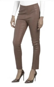 Neu mit Etikett Rag & Bone Simone Hose aus 100 % Lammleder hellbraun Damen Größe 8 $ 1.295 - Bild 1 von 1