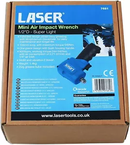 Laser Mini Air Impact Wrench 1/2"D - Super Light (7681) - Picture 1 of 8