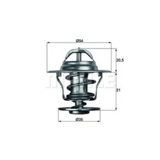 MAHLE thermostat, coolant for Audi VW CUPRA TX 13 71D