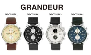 Herrenuhr, dünne Chronograph Uhr, Grandeur OSC051 - Bild 1 von 19