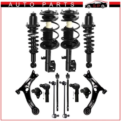 For 2009-2013 Toyota For Corolla Front Struts Rear Shocks Sway Bar Control Arms Foto 1 de 4