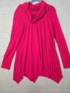 Grace Elements Women Sweater Long Sleeve Dark Red XL - Picture 1 of 9