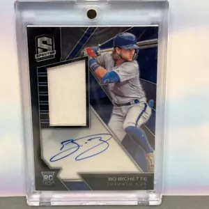 2020 CHRONICLES SPECTRA BASEBALL BO BICHETTE Rookie Patch Auto #114 #/199 - Foto 1 di 2