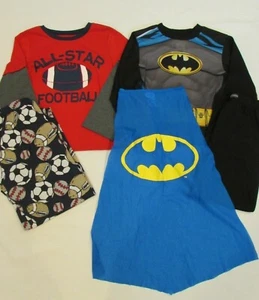 LOT OF 2 BOYS’ 2/3-PIECE L/S PAJAMA SETS, CARTER’S,BATMAN,SIZE 8 - Picture 1 of 1