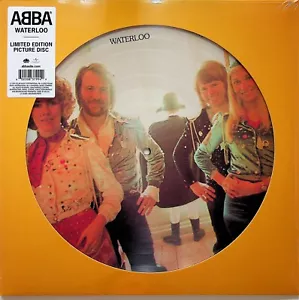 ABBA- Waterloo Limited PICTURE DISC Vinyl LP (NEW 2022) Reissue 1974 Album - Picture 1 of 4