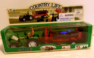 Country Life Farm Toys Farm Tractor With Trailer Motorized - Image 1 of 4