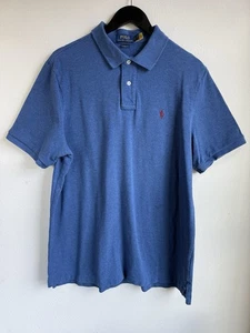 Polo Ralph Lauren Para Hombre XL Azul Calce Clásico Polo Rojo Poni - Imagen 1 de 15