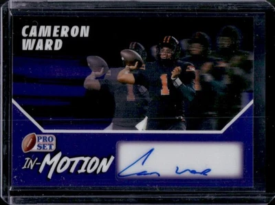 2025 Leaf Pro Set Metal Cameron Ward In Motion Prismatic Purple Auto #/15 - Image 1 of 2