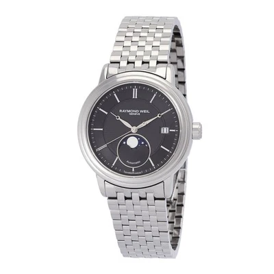 Raymond Weil Maestro Automatic Moon Phase Grey Dial Men's Watch 2879-ST-60001 - Image 1 of 3