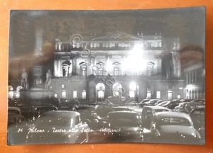 Cartolina Milano - Teatro della Scala (notturno) - 1956 - Foto 1 di 2
