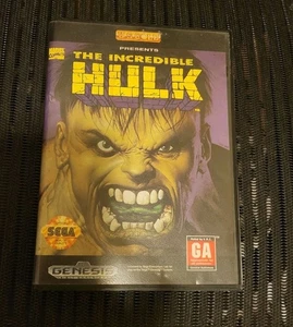 Lote de desgaste probado (abolladuras, arañazos) The Incredible Hulk Sega Genesis COMPLETO - Imagen 1 de 20