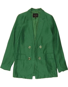 MASSIMO DUTTI Womens Blazer Jacket EU 34 XS Green Acetate DH10 - Picture 1 of 3