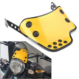 Windshield Bracket Modification Retro Windscreen Fit Ducati Scrambler Yellow - Picture 1 of 6