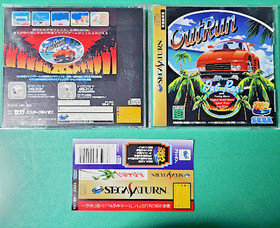 SEGA SATURN OutRun SEGA AGES Japan Import w/ Obi Postcard Retro Game SS